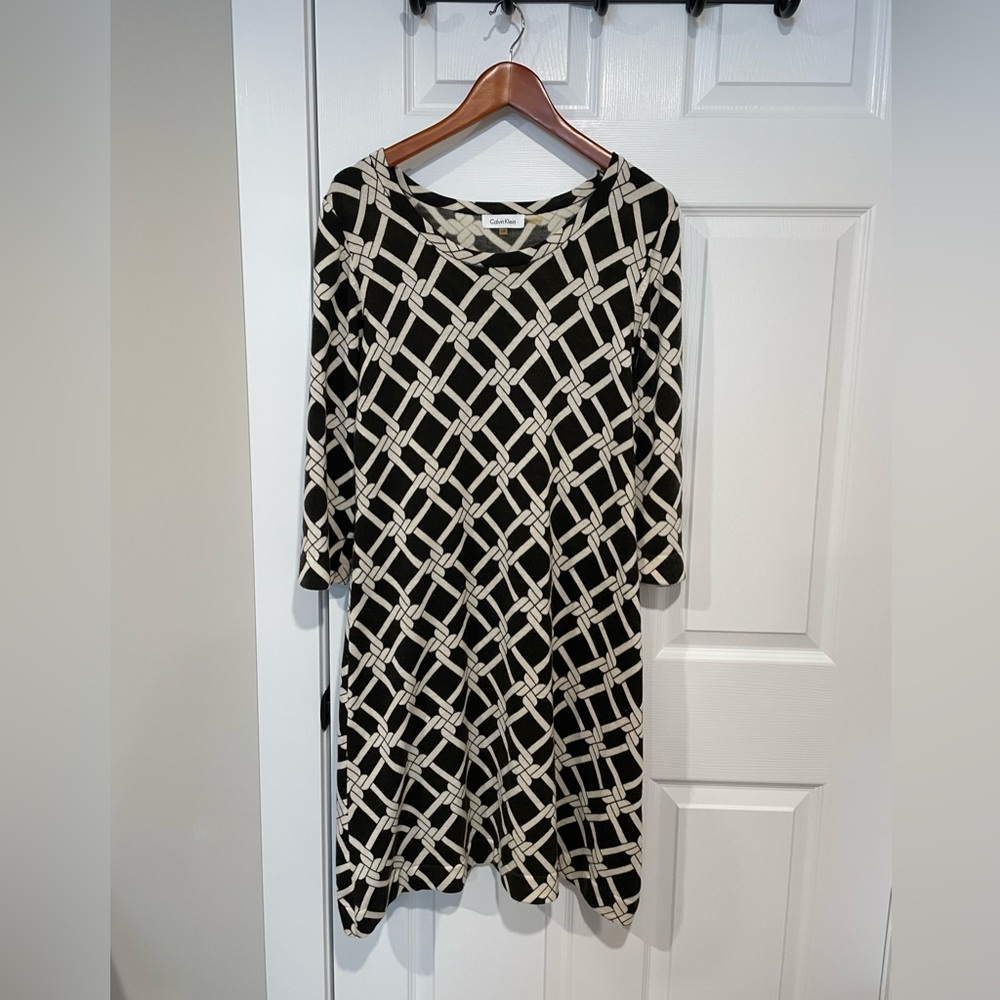Calvin Klein Wool Dress Sz L